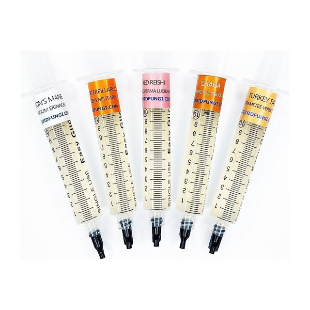 Medicinal Mushroom Liquid Culture 5 Pack
