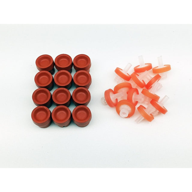 Liquid Culture Lid Rebuild/DIY Kit - PTFE Syringe Filters with Heavy Duty Injection Ports