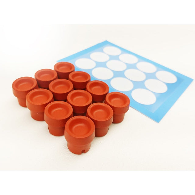 Grain Spawn Lid Rebuild/DIY Kit - PTFE Filter Stickers with Heavy Duty Injection Ports