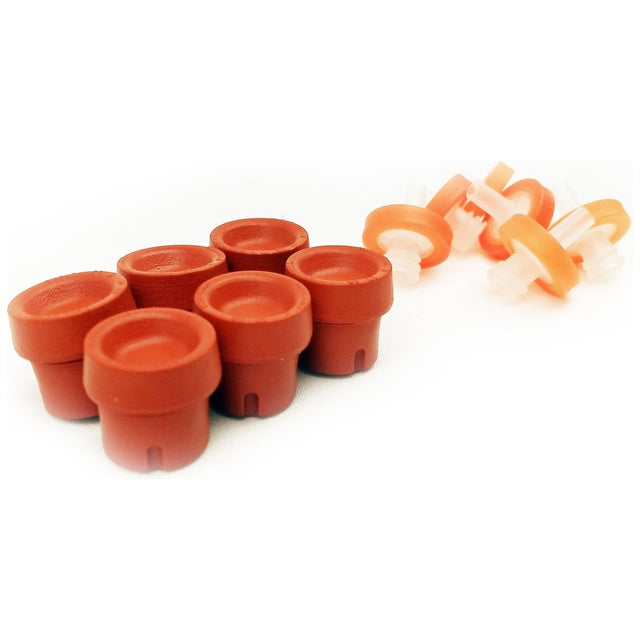Liquid Culture Lid Rebuild/DIY Kit - PTFE Syringe Filters with Heavy Duty Injection Ports