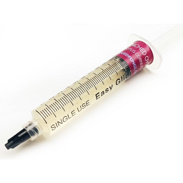 branched oyster mushroom liquid culture syringe