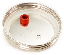 Load image into Gallery viewer, Grain Spawn Lid - Stainless Steel Metal Wide Mouth Mason Jar Lids